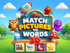 Spēle Match Pictures to Words 3D