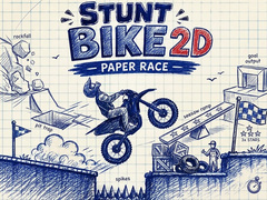 Spēle Stunt Bike 2D Paper Race