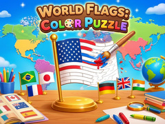 Spēle World Flags: Color Puzzle