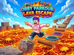 Spēle Obby Parkour: Lava Escape
