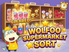 Spēle Wolfoo Supermarket Sort