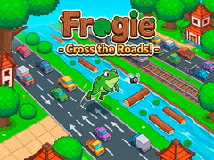 Spēle Frogie - Cross the Roads