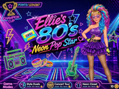 Spēle Ellie’s 80’s Neon Pop Star