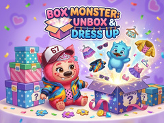 Spēle Box Monster: Unbox & Dress Up