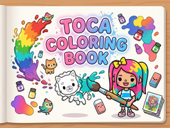 Spēle Toca Coloring Book