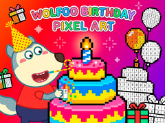 Spēle Wolfoo Birthday Pixel Art