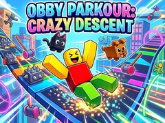 Spēle Obby Parkour: Crazy Descent