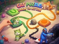 Spēle Cat Puzzle: Draw To Kitten
