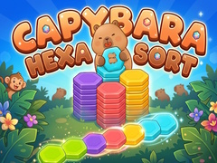 Spēle Capybara Hexa Sort