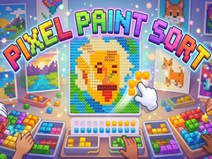 Spēle Pixel Paint Sort