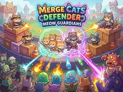 Spēle Merge Cats Defender: Meow Guardians