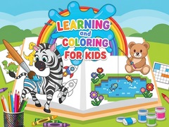 Spēle Learning and Coloring For Kids
