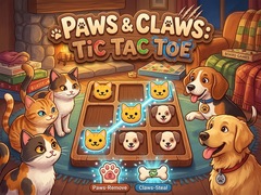 Spēle Paws & Claws Tic Tac Toe