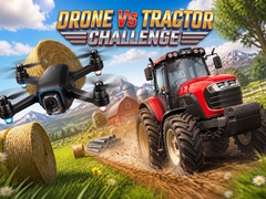 Spēle Drone vs Tractor Challenge