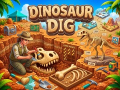Spēle Dinosaur Dig