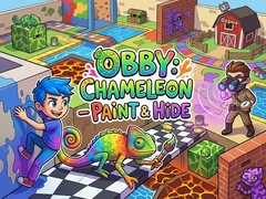 Spēle Obby: Chameleon - Paint & Hide