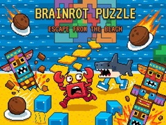 Spēle Brainrot Puzzle: Escape from the Beach