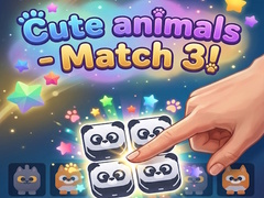 Spēle Cute animals - Match 3!