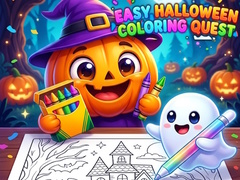 Spēle Easy Halloween Coloring Quest
