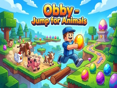 Spēle Obby - Jump for Animals