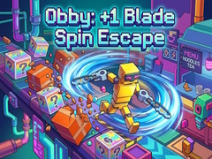 Spēle Obby: +1 Blade Spin Escape