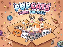 Spēle PopCats: Merge the cats!