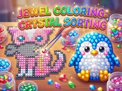 Spēle Jewel Coloring: Crystal Sorting