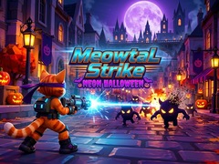 Spēle Meowtal Strike Neon Halloween