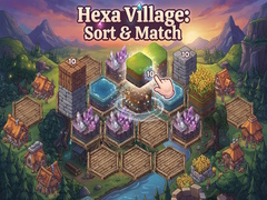 Spēle Hexa Village: Sort & Match