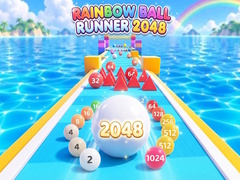 Spēle Rainbow Ball Runner 2048