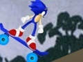 Spēle Sonic on the skateboard