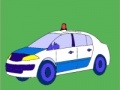 Spēle Old model police car coloring
