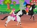Spēle Dora Horse Racing Mania